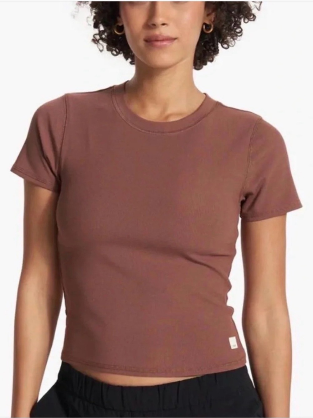 Vuori Women's Short Sleeve Crewneck Tee in Dusty Rose